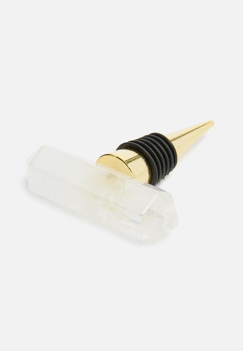 Four One Wine - Anza stylish gemstone wine stopper- crystal quartz