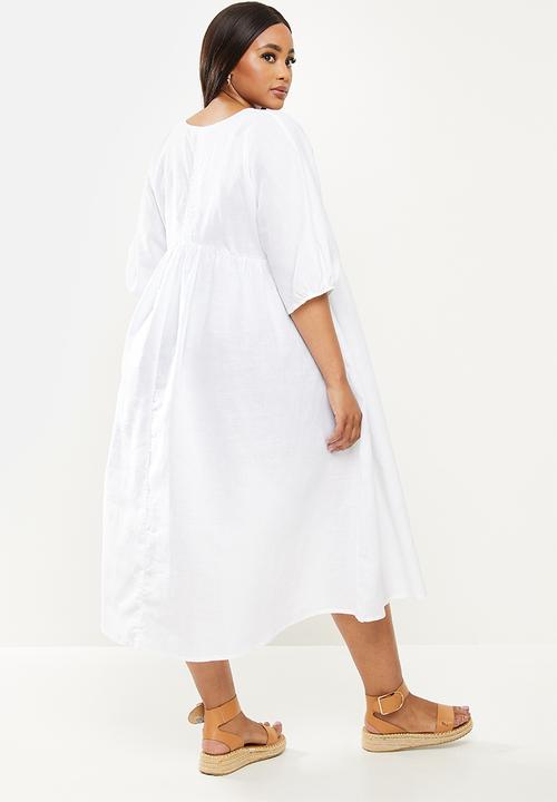 AMANDA LAIRD CHERRY - Plus twins dress - white