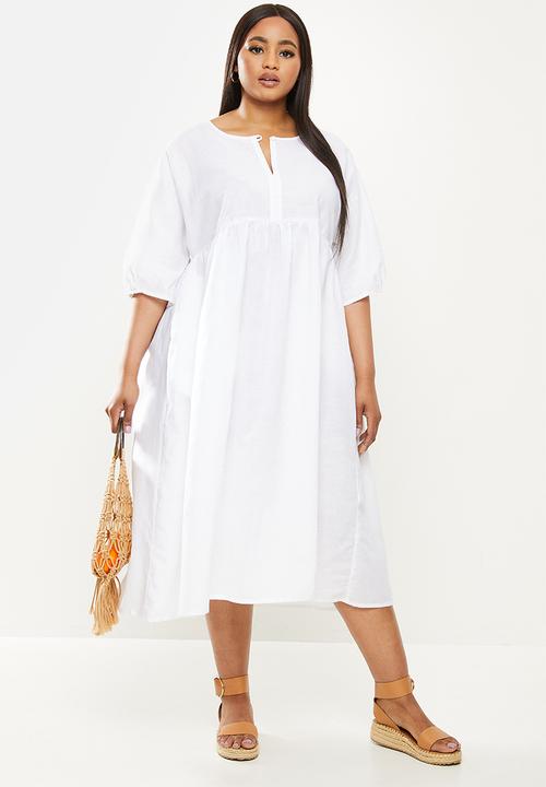 AMANDA LAIRD CHERRY - Plus twins dress - white