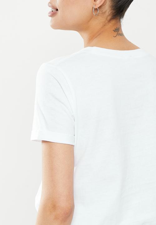 Cotton On - Maternity high low short sleeve top - white