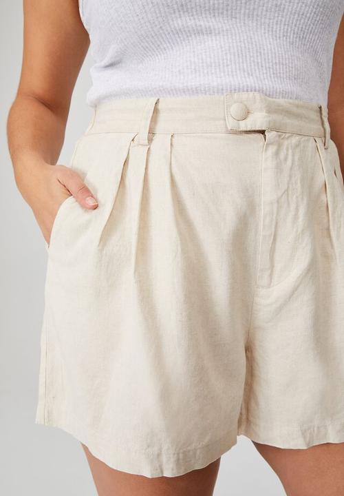 Cotton On - Curve eve short - natural marle