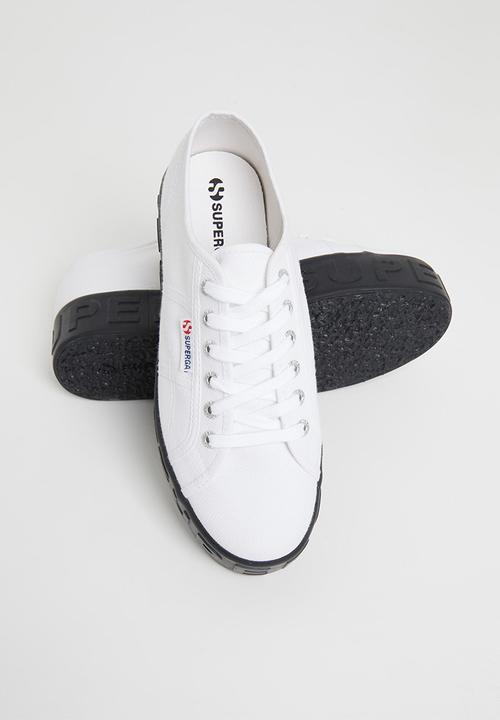 SUPERGA - 2790 3d lettering 3d rubber logo platfrom - white & black