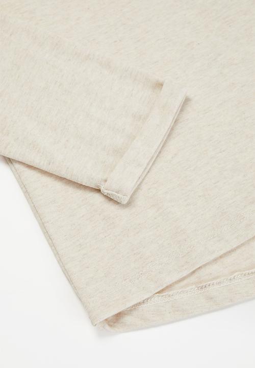 MINOTI - Girls basic fantastic top - oatmeal