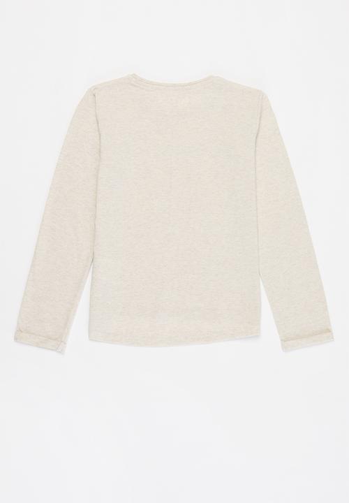 MINOTI - Tween girls basic fantastic top - oatmeal