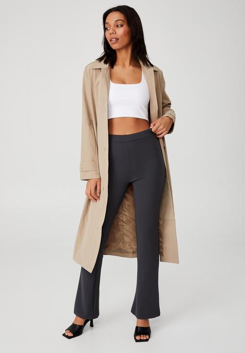 Cotton On - Pull on flare pant - charcoal