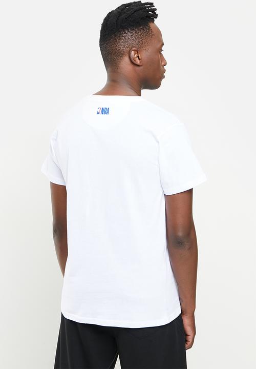 NBA - Golden state straight hem printed T-shirt - white
