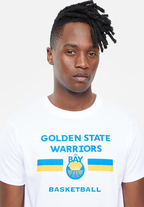 NBA - Golden state straight hem printed T-shirt - white