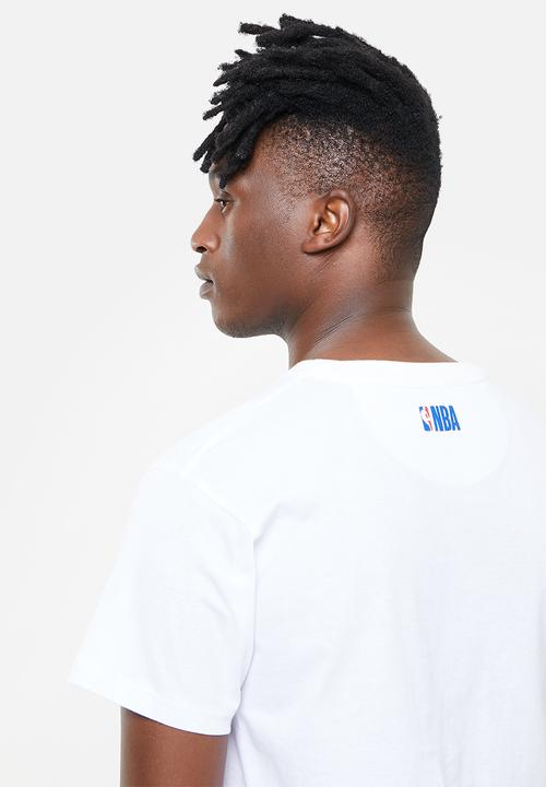 NBA - Golden state straight hem printed T-shirt - white