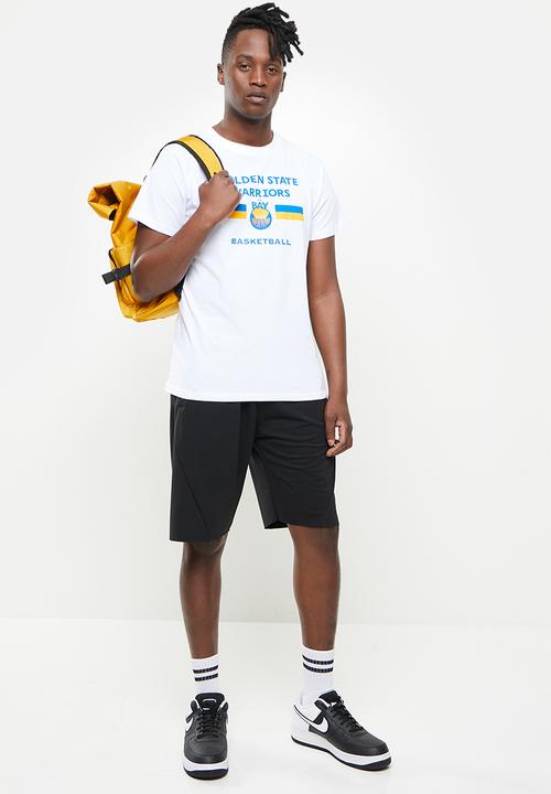 NBA - Golden state straight hem printed T-shirt - white