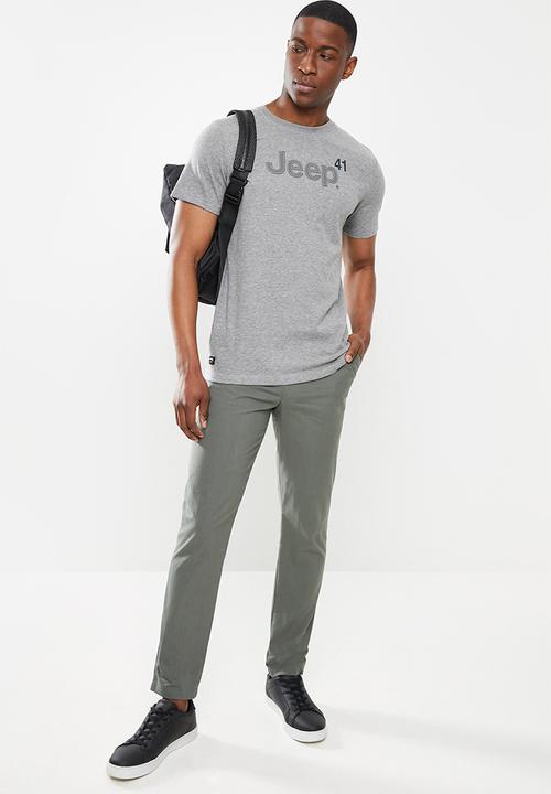 JEEP - App logo tee - grey