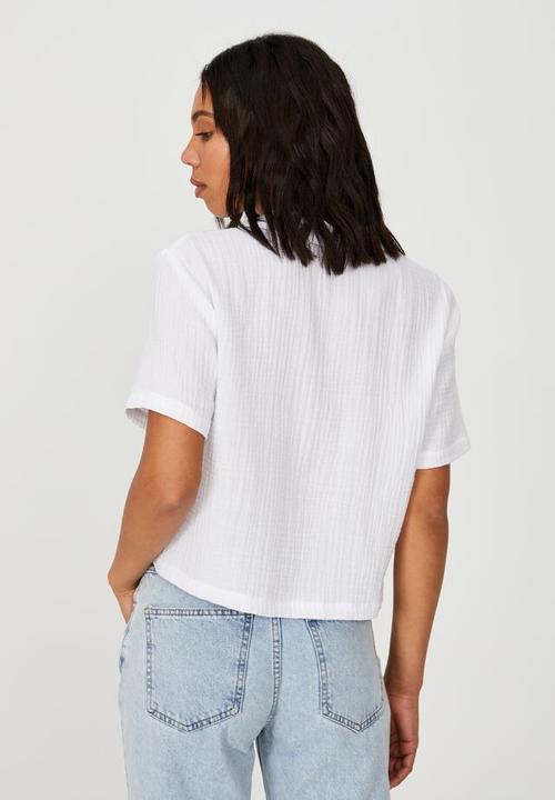 Cotton On - Erika short sleeve shirt - white