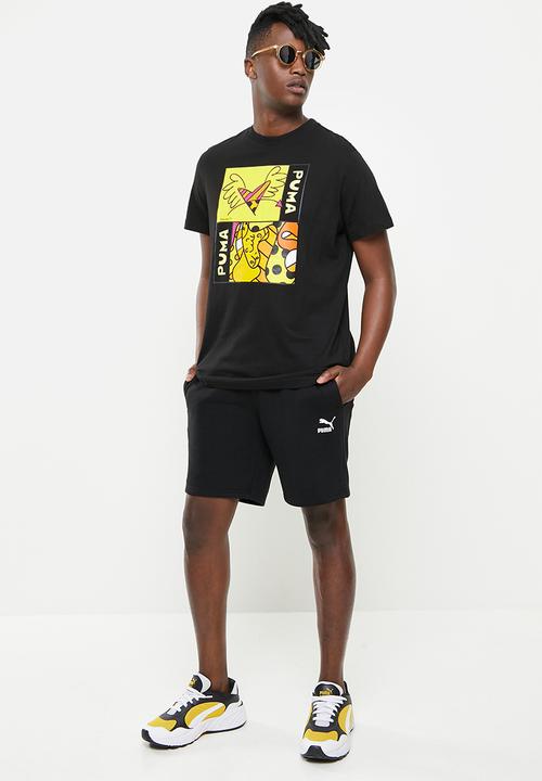 PUMA - Classics logo shorts tr - black
