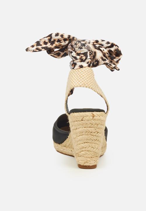 Miss Black - Jojo1 espadrille wedge - black