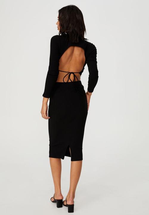 Cotton On - Essential rib tube skirt - black