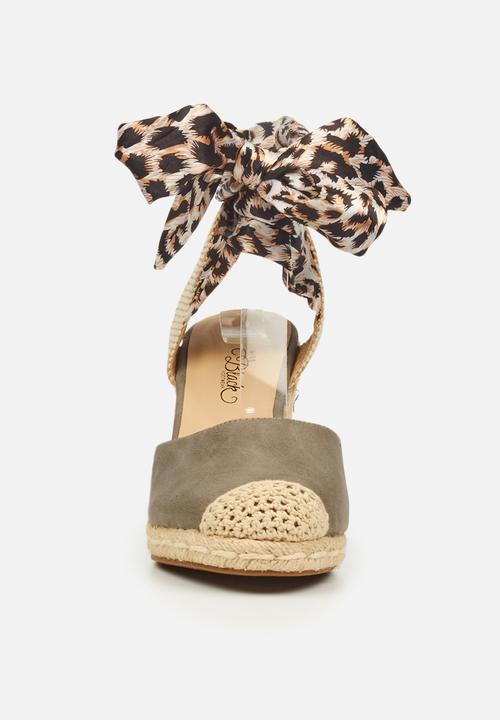Miss Black - Jojo1 espadrille wedge - grey