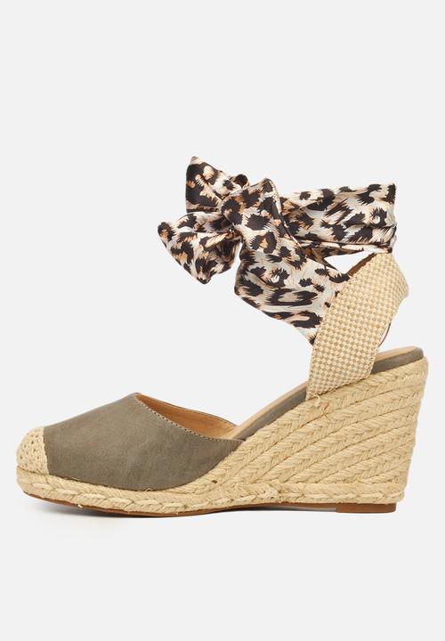 Miss Black - Jojo1 espadrille wedge - grey
