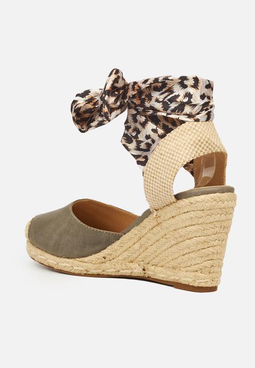 Miss Black - Jojo1 espadrille wedge - grey