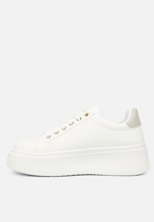 Miss Black - Trio4 flatform sneaker - white