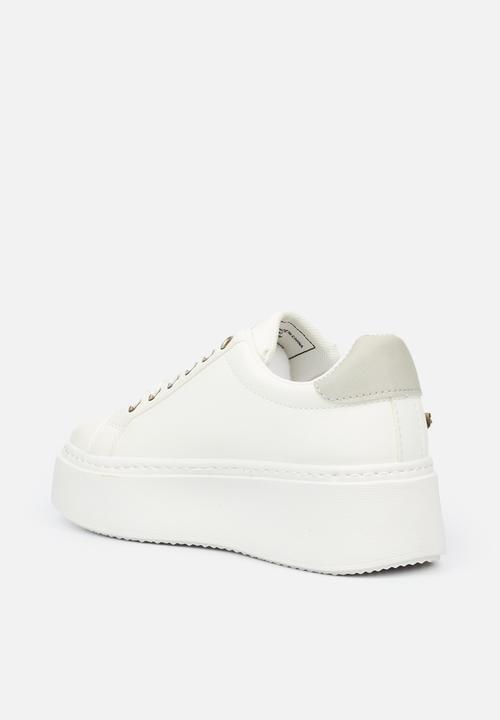 Miss Black - Trio4 flatform sneaker - white