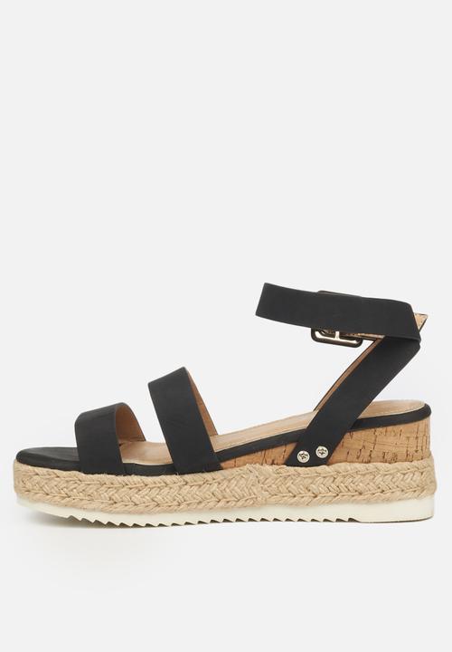 Miss Black - Steffi espadrille wedge - black