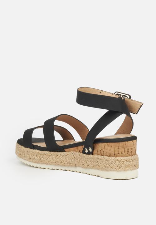 Miss Black - Steffi espadrille wedge - black