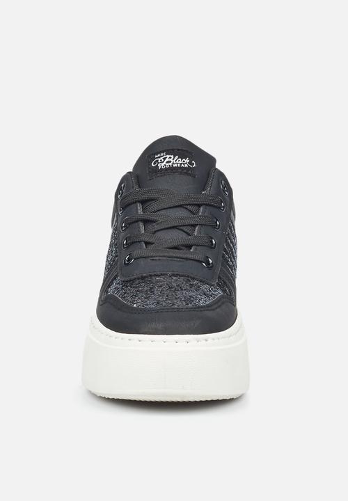 Miss Black - Trio1 flatform sneaker - black