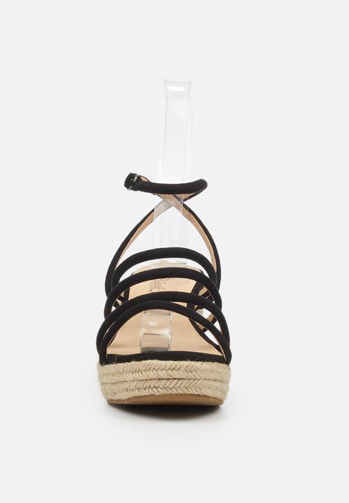 Miss Black - Naples1 espadrille wedge - black