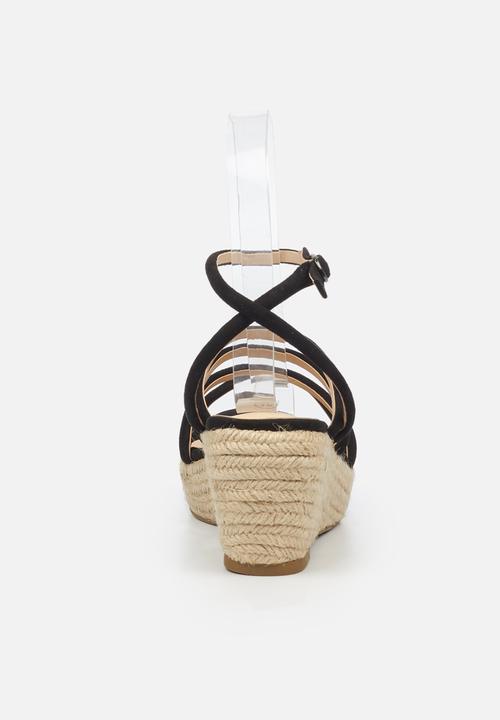 Miss Black - Naples1 espadrille wedge - black