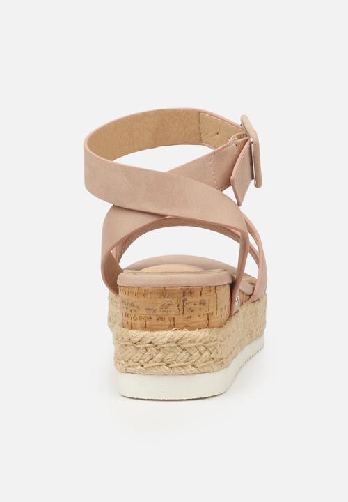 Miss Black - Steffi espadrille wedge - pink