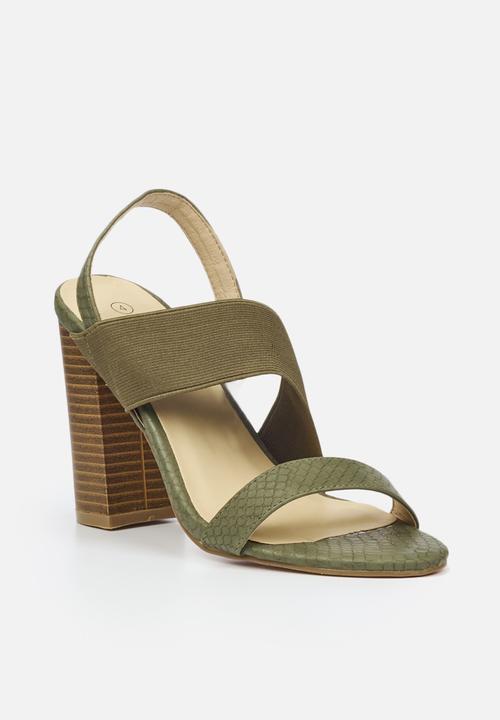 Miss Black - Rattle1 heel - green