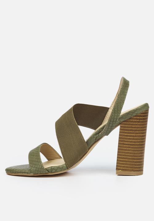 Miss Black - Rattle1 heel - green