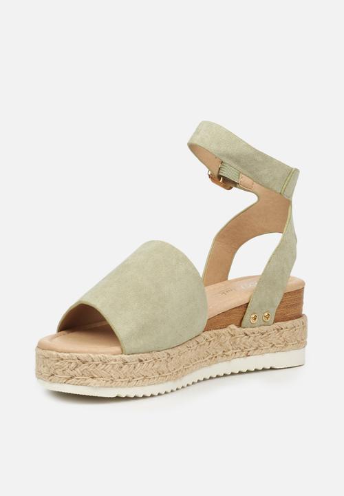 Miss Black - Steffi espadrille wedge - mint