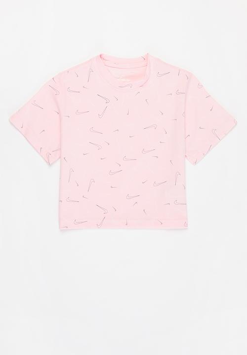 Nike - G nsw tee boxy swsh fetti - pink 