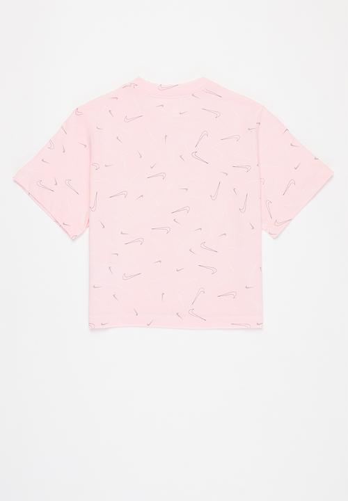 Nike - G nsw tee boxy swsh fetti - pink 