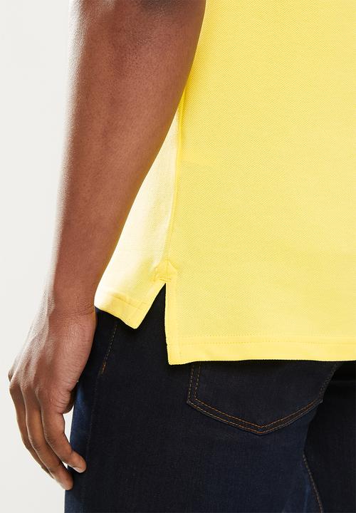 POLO - Carter pique short sleeve golfer - yellow