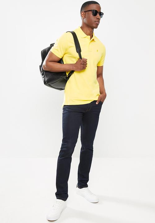 POLO - Carter pique short sleeve golfer - yellow