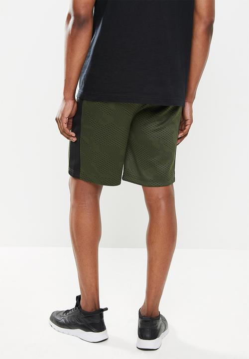 S.P.C.C - Koban regular fit elasticated shorts - green