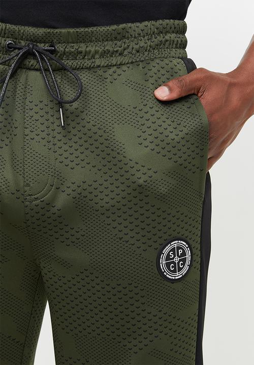 S.P.C.C - Koban regular fit elasticated shorts - green