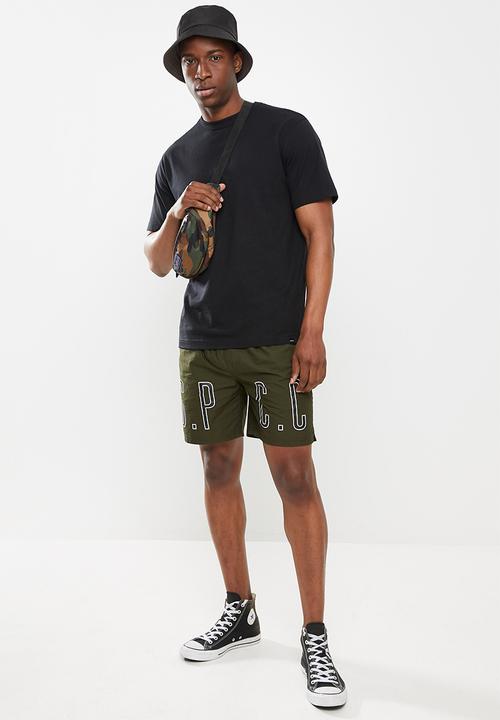 S.P.C.C - Madsen regular fit elasticated shorts - green