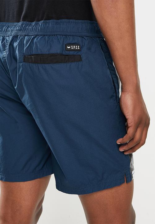 S.P.C.C - Brule regular fit elasticated shorts - blue