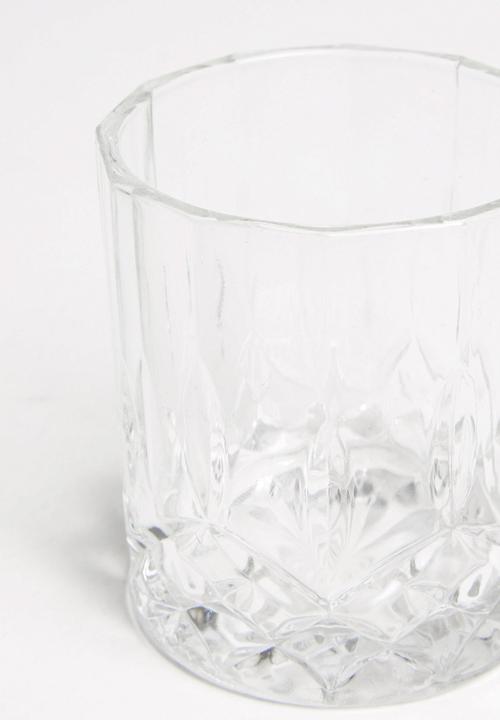 Excellent Houseware - Crista decanter & glass set- clear