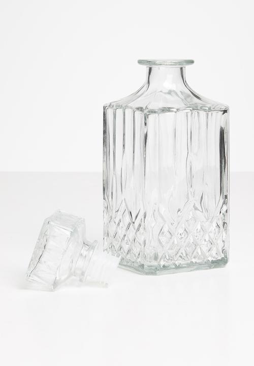 Excellent Houseware - Crista decanter & glass set- clear