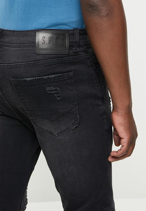 S.P.C.C - Apex trench fit super skinny jeans - black