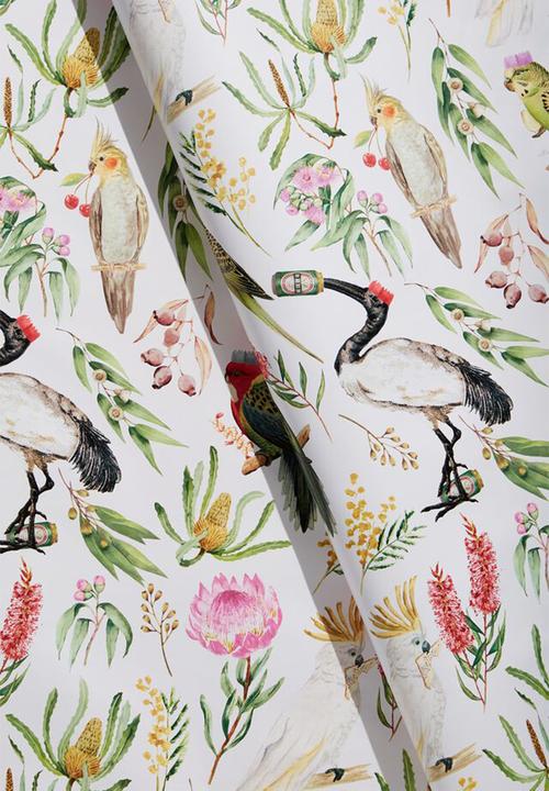 Typo - Wrapping paper roll-australiana natives!