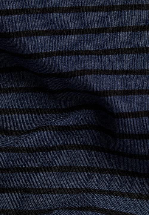 G-STAR - Eyben slim v t wmn short sleeve - sartho blue/dk black