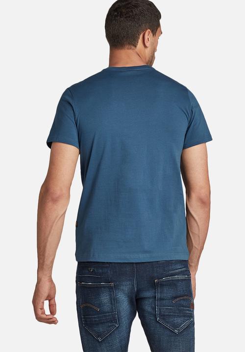 G-STAR - Base-s v t short sleeve - luna blue