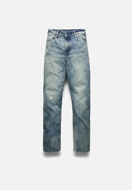 G-STAR - Tedie ultra high straight - faded bay burn destroyed