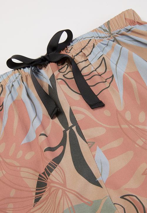 Superbalist - Sleep cami & short - pink/paint splatter