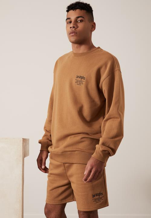 Factorie - Graphic track short - tan