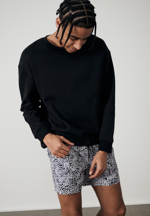 Factorie - Resort short - white & black